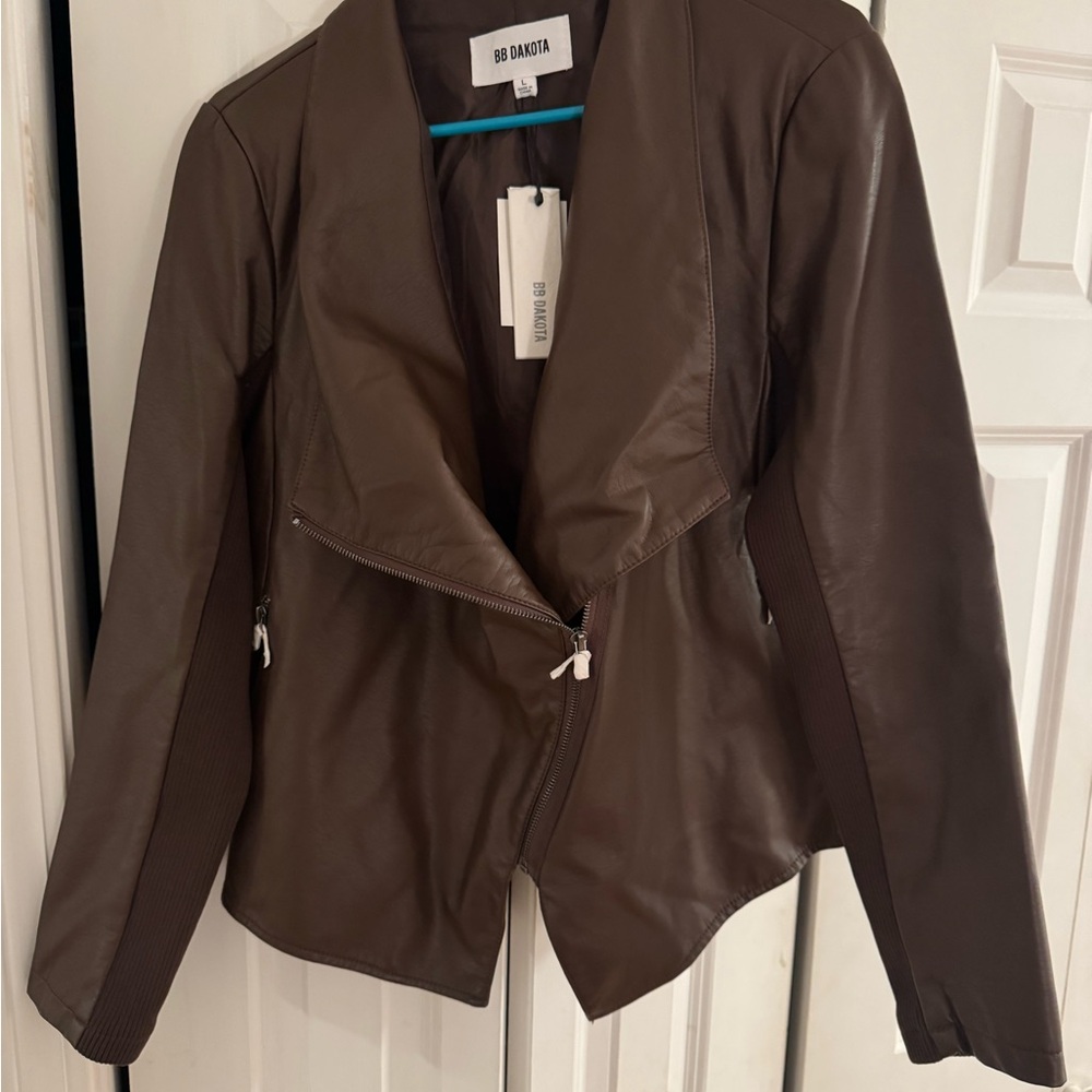 BB Dakota Women's Chocolate Leather Jacket